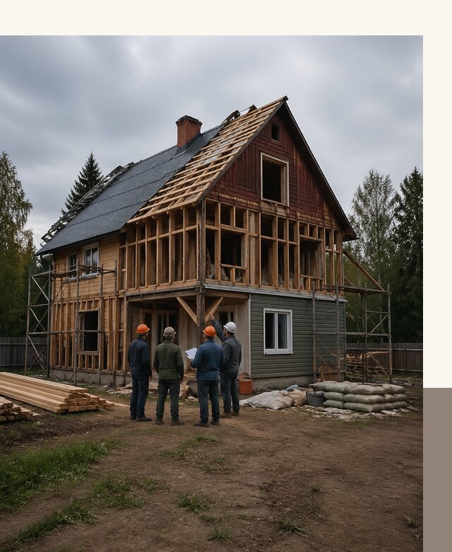 Реконструкция дачного дома в Гудермесе под ключ с проектом