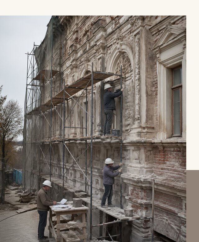 Реставрация объектов культурного наследия под ключ в Гудермесе
